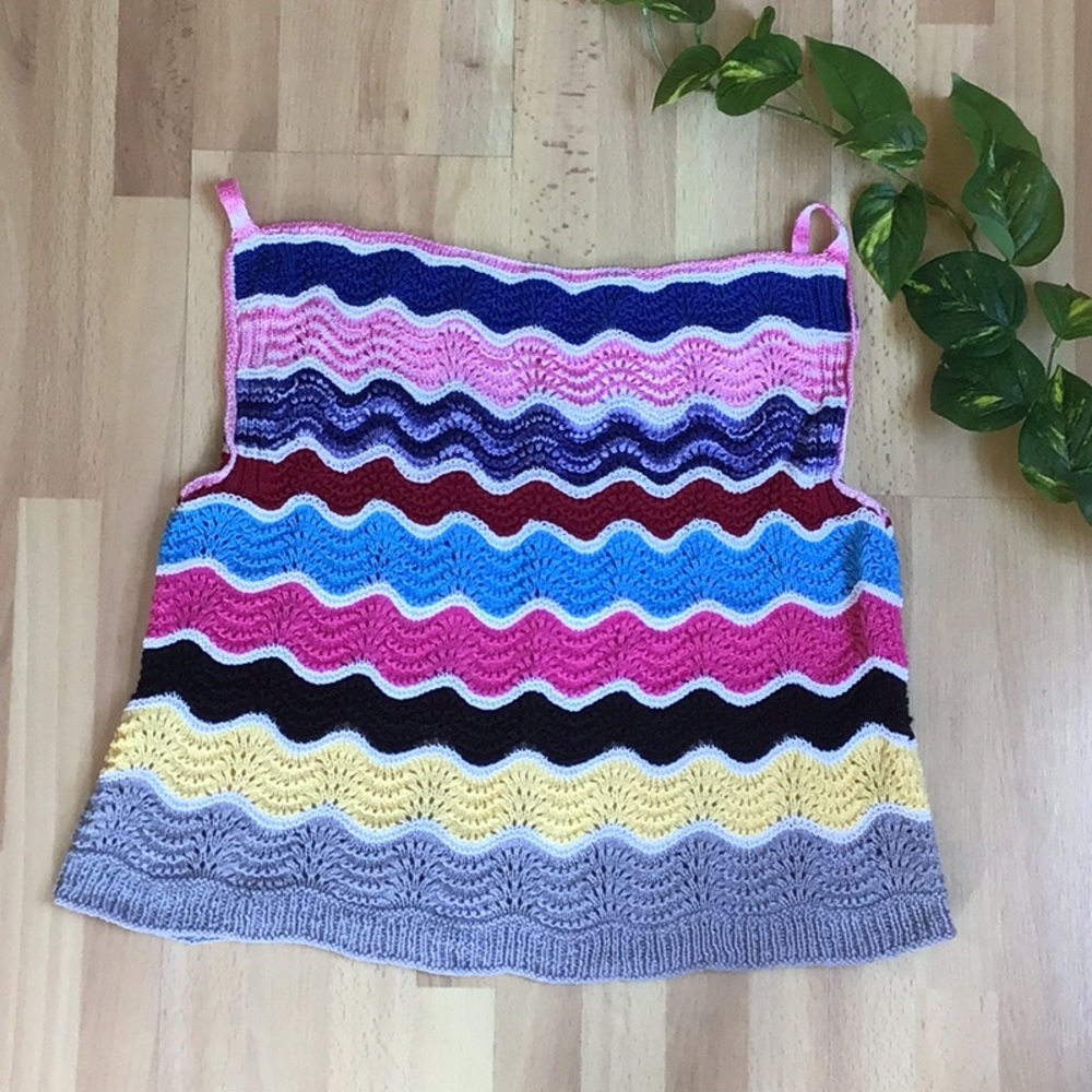 Colorful Crochet Tank Top - Picture 2 of 16